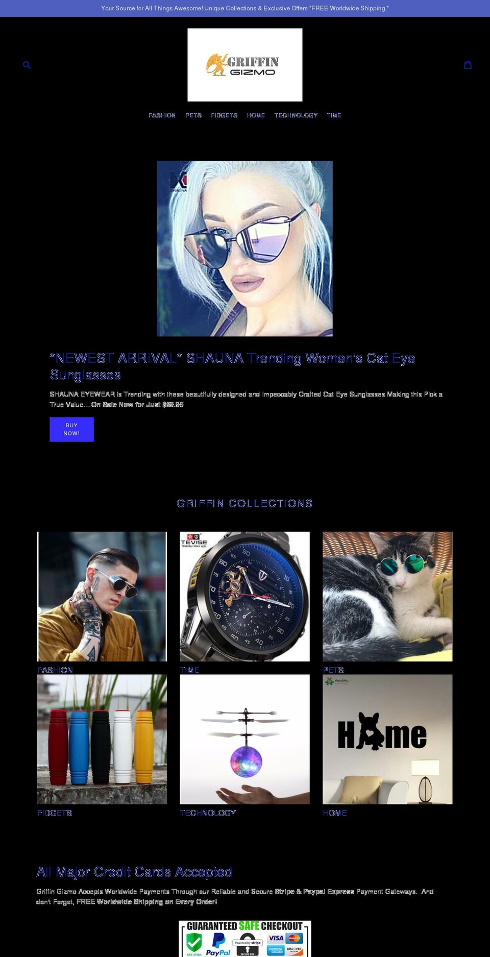 griffingizmo.com shopify website screenshot