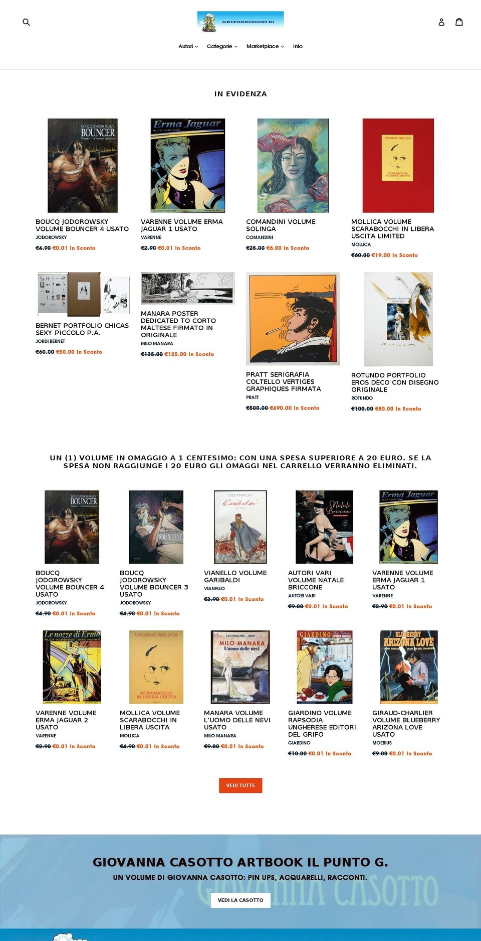 grifoedizionidi.com — Shopify storefront screenshot
