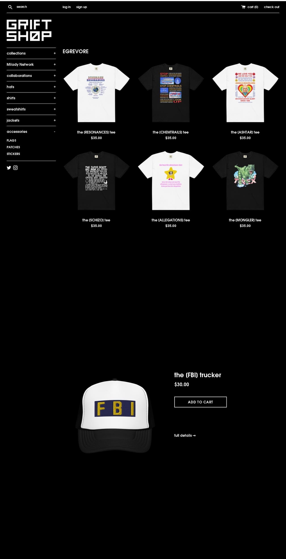 grift.shop shopify website screenshot