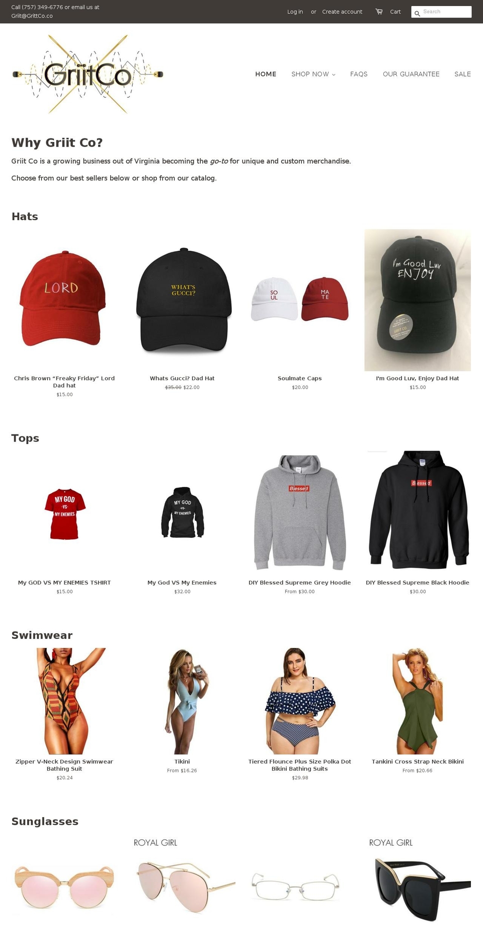 griitco.com — Shopify storefront screenshot