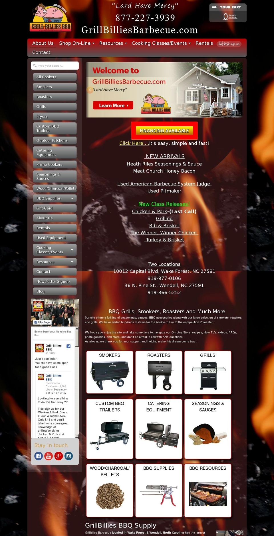 grillbilliesbbq.com — Shopify storefront screenshot