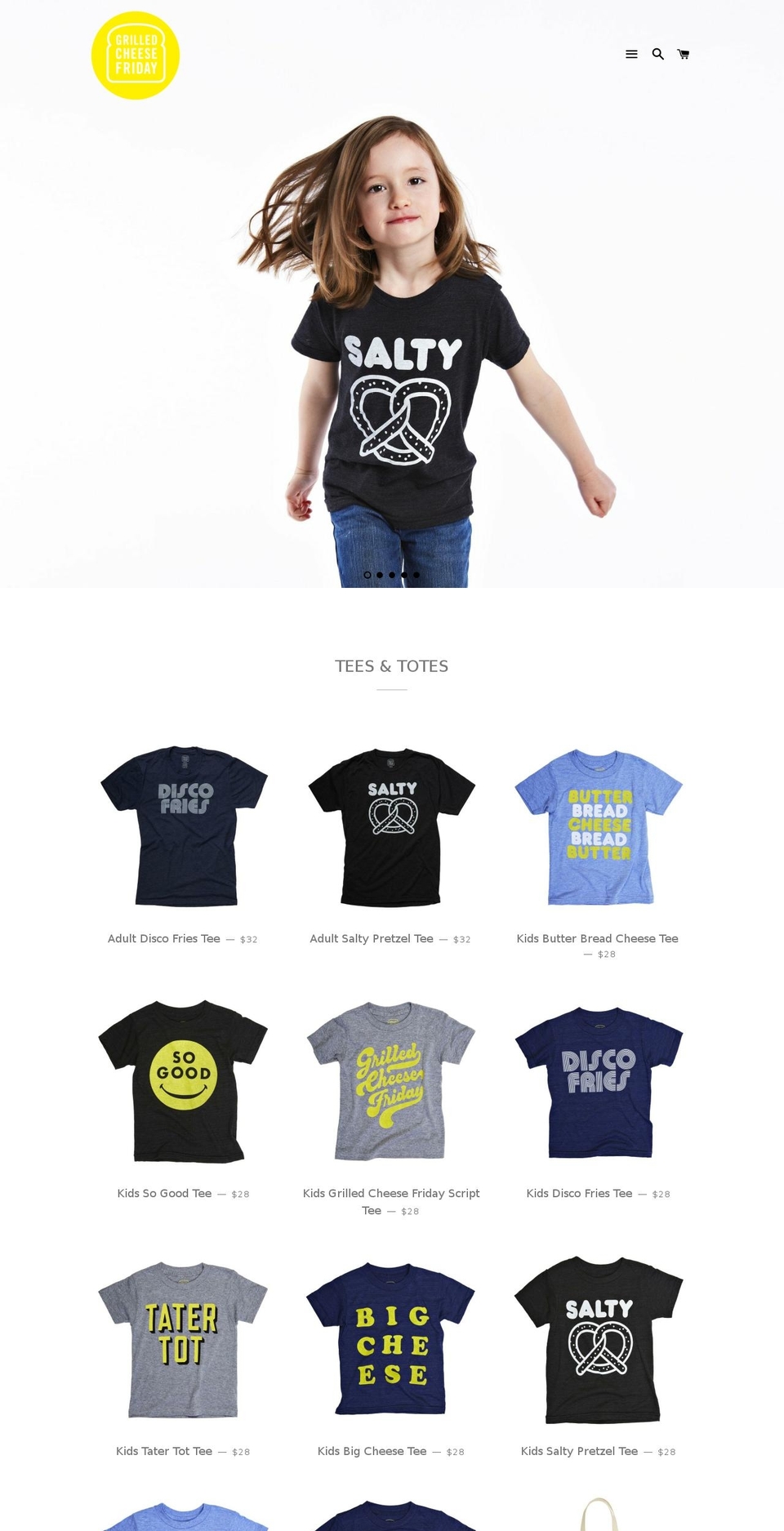 grilledcheesefriday.com — Shopify storefront screenshot