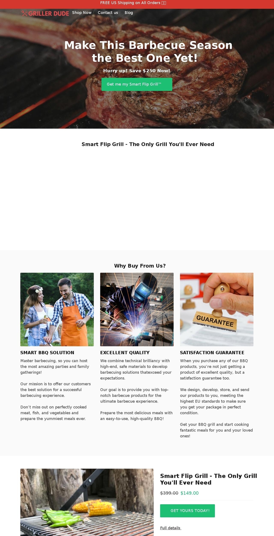 grillerdude.com shopify website screenshot