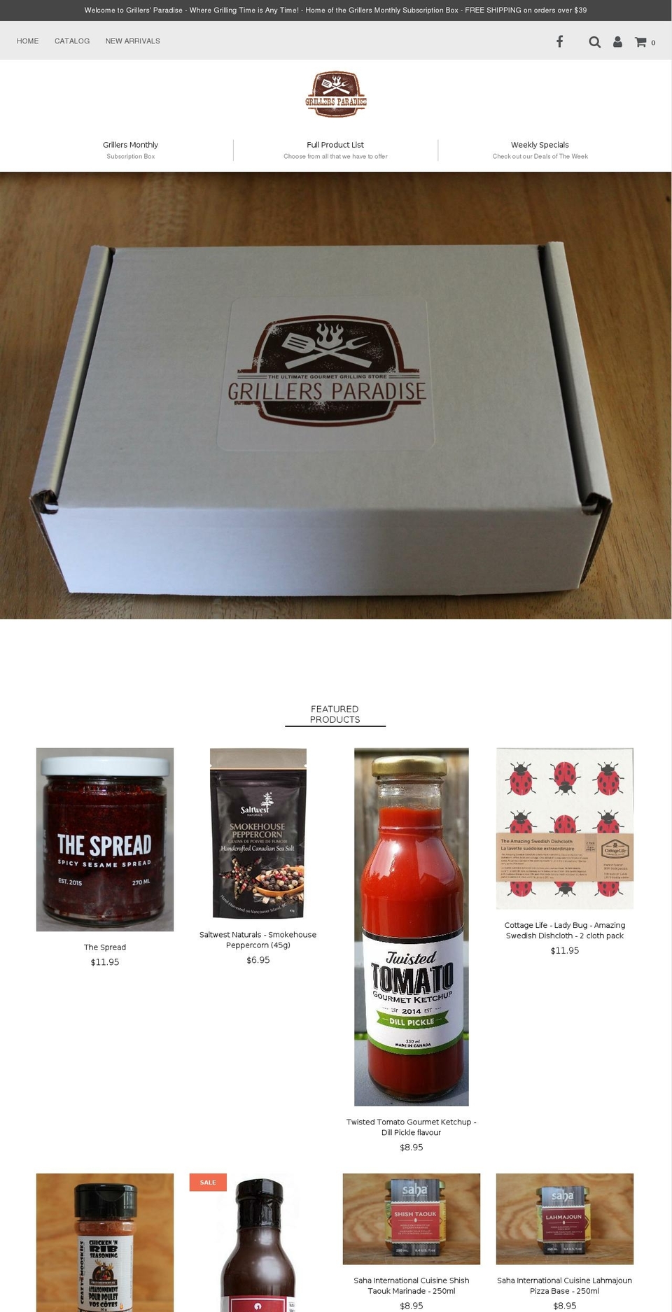 grillersmonthly.com shopify website screenshot