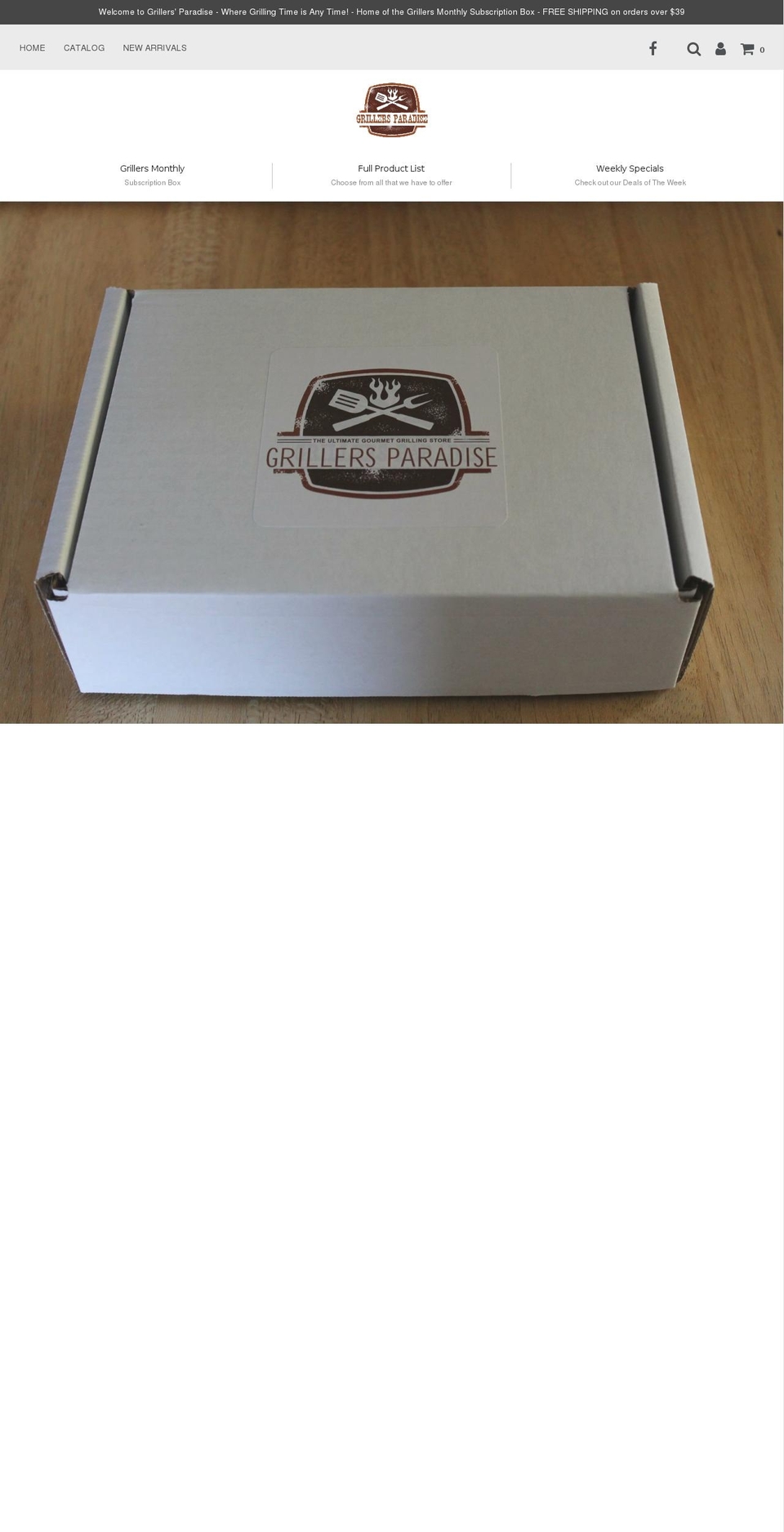 grillersparadise.ca shopify website screenshot