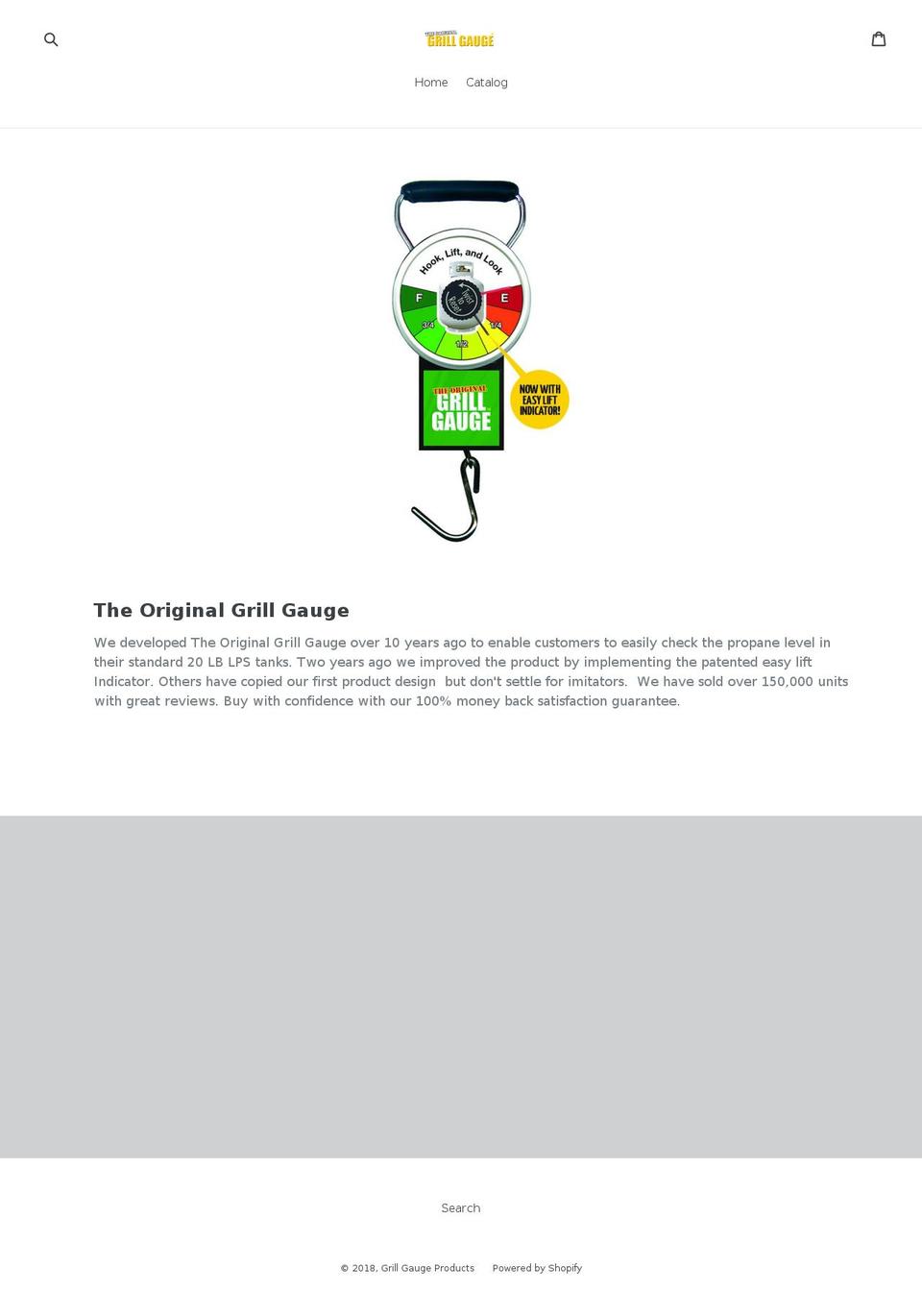 grillgauge.net shopify website screenshot