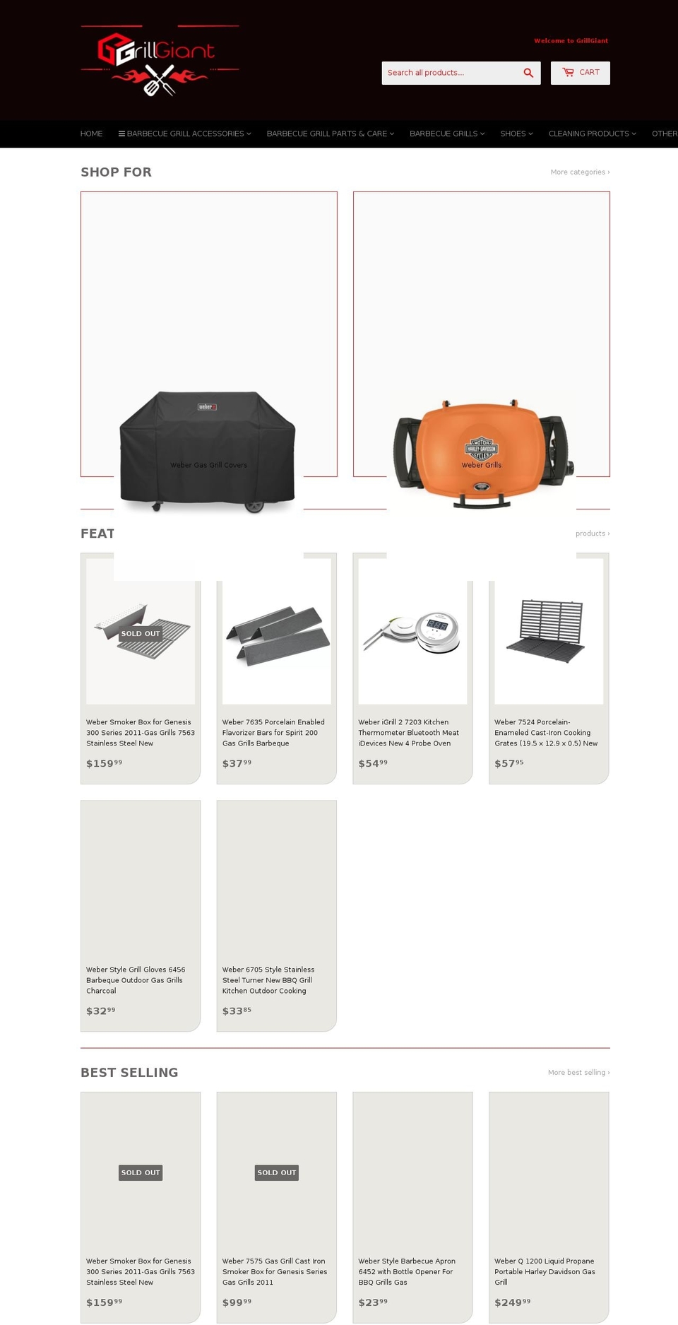 grillgiant.com — Shopify storefront screenshot