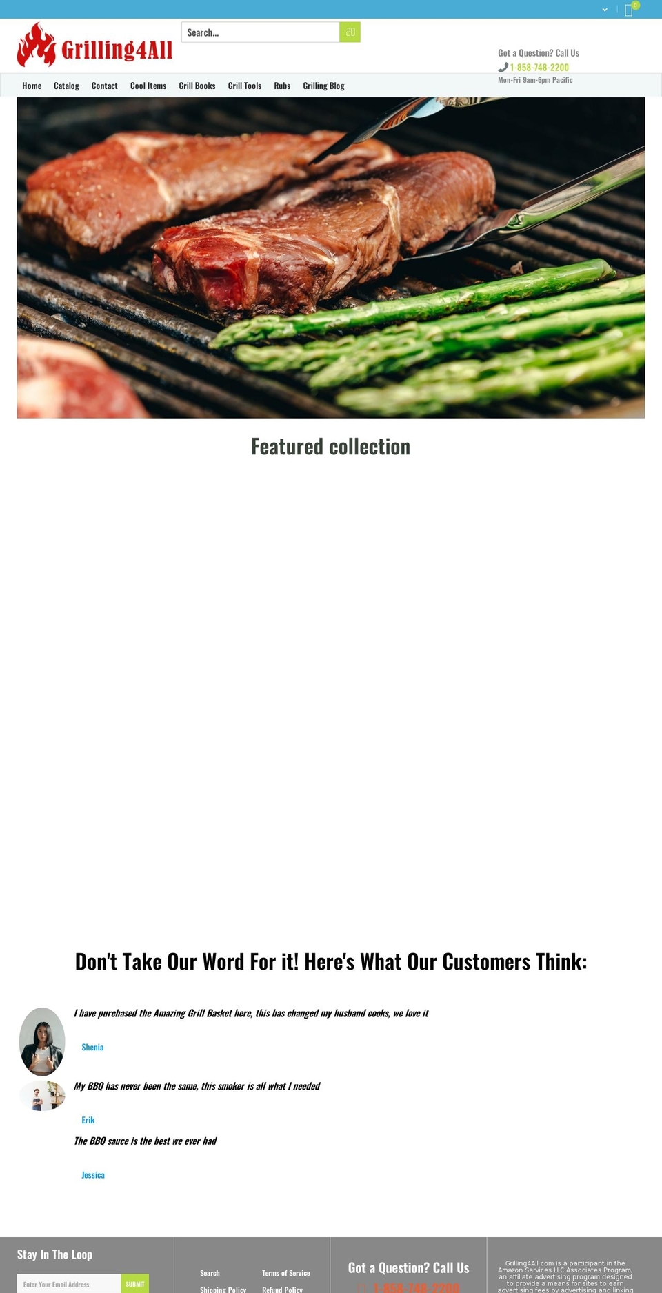 grilling4all.com shopify website screenshot