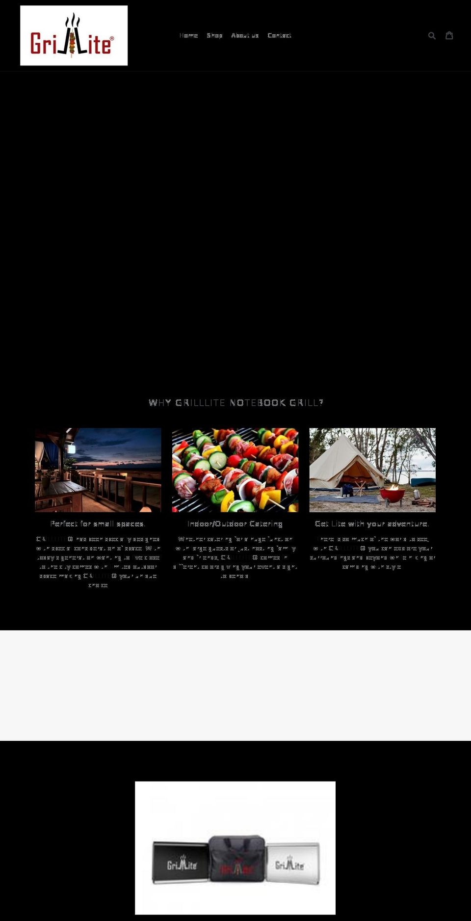 grilllite.com shopify website screenshot