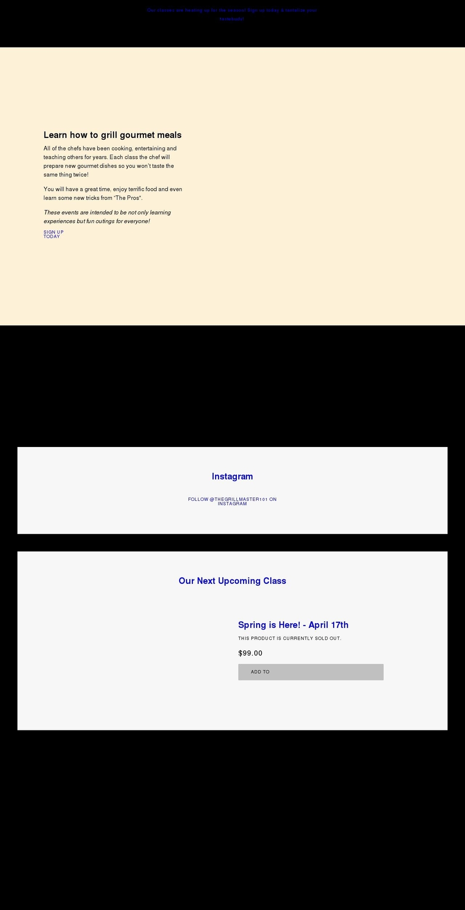 grillmaster101.com shopify website screenshot