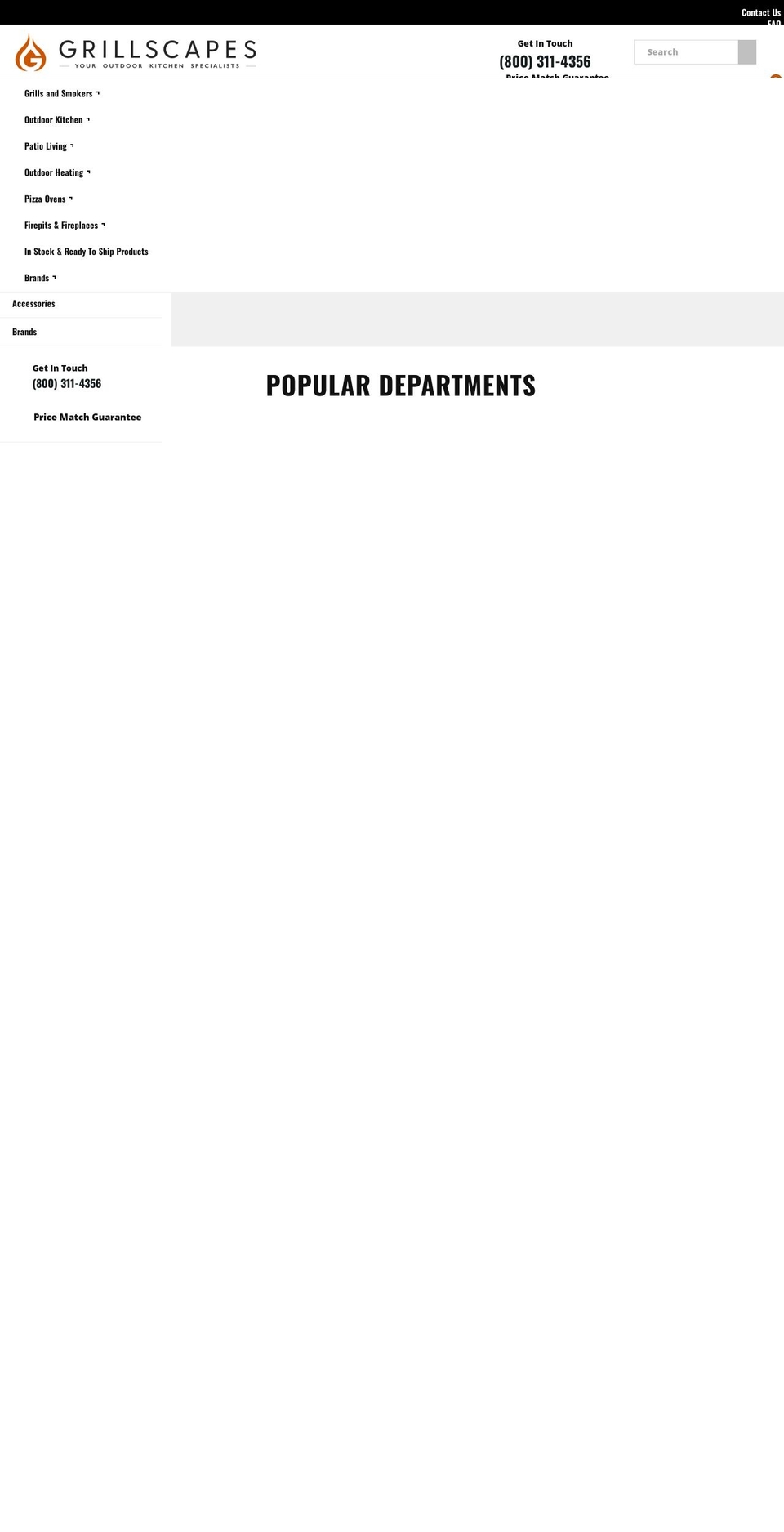 grillscapes.com shopify website screenshot