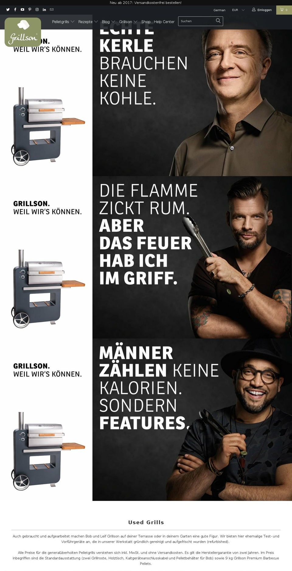 grillson.ch shopify website screenshot