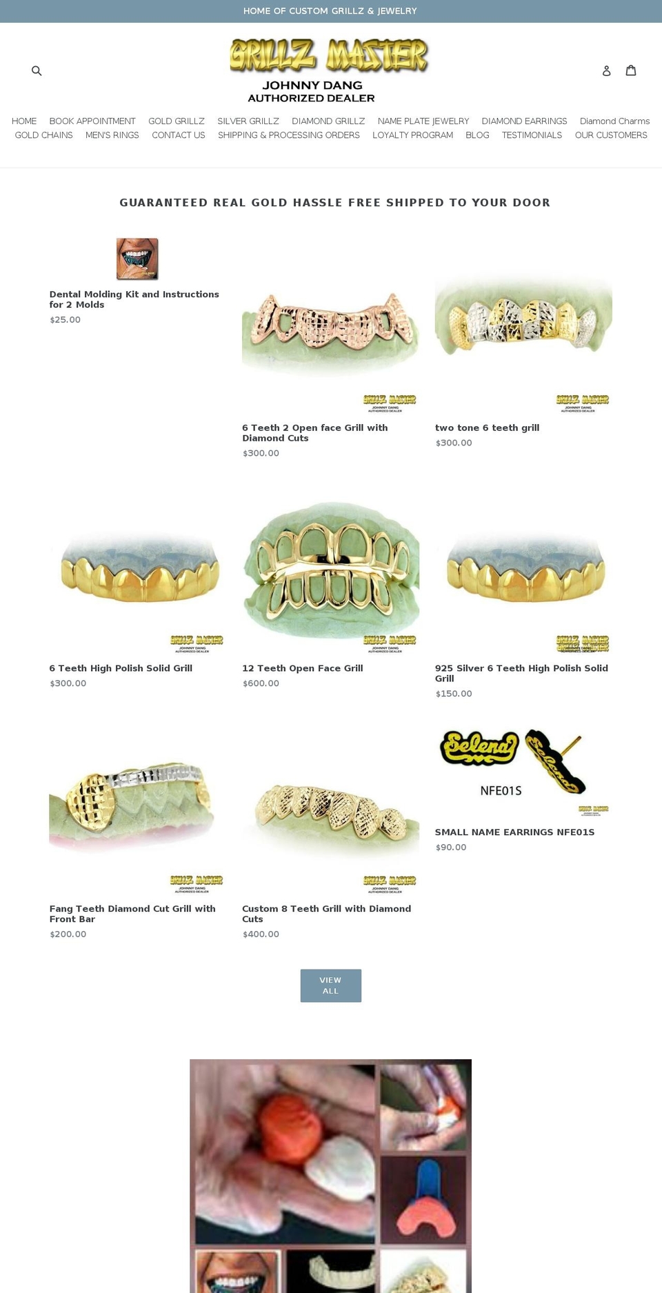 grillzmaster.com — Shopify storefront screenshot