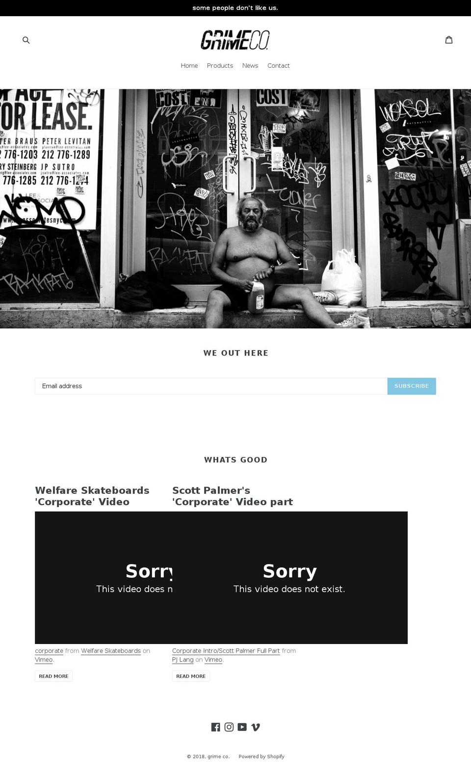 grime-co.com — Shopify storefront screenshot
