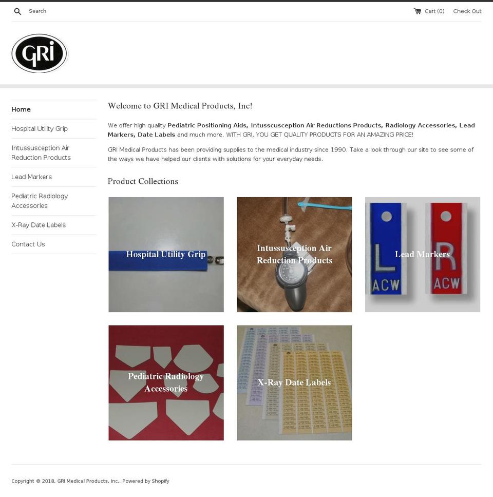 grimedical.com — Shopify storefront screenshot