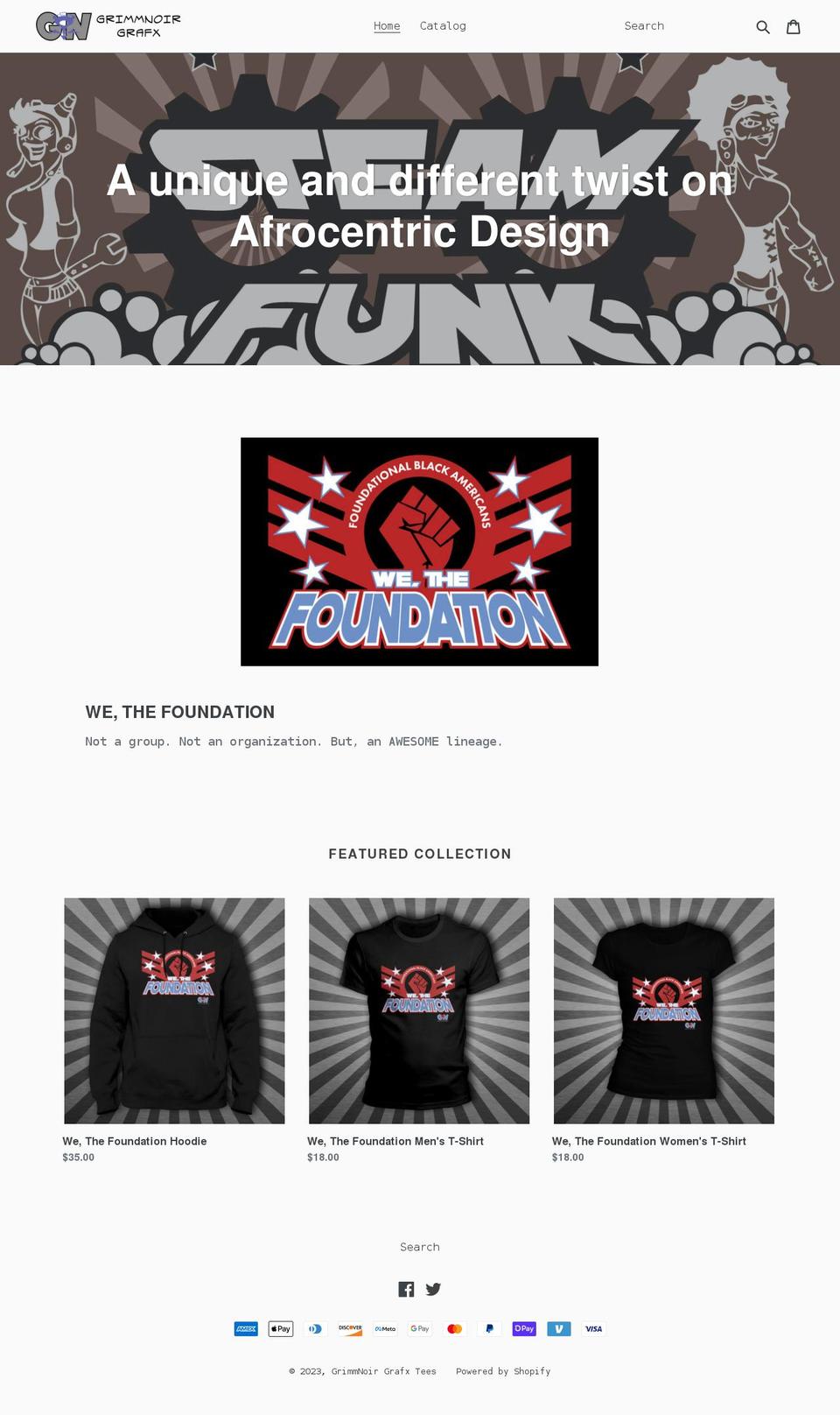grimmnoir-grafx.com shopify website screenshot