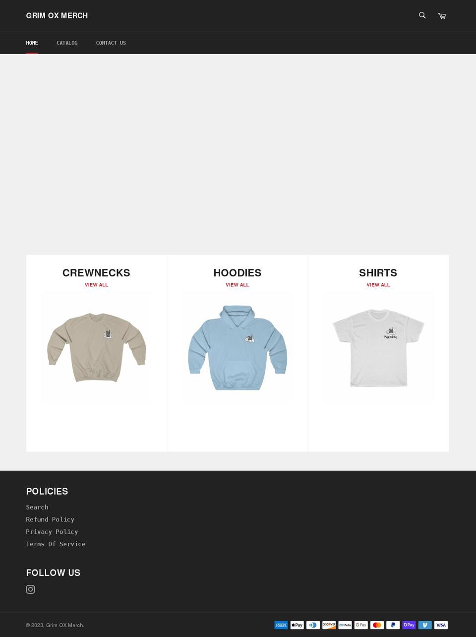 grimoxmusic.com shopify website screenshot