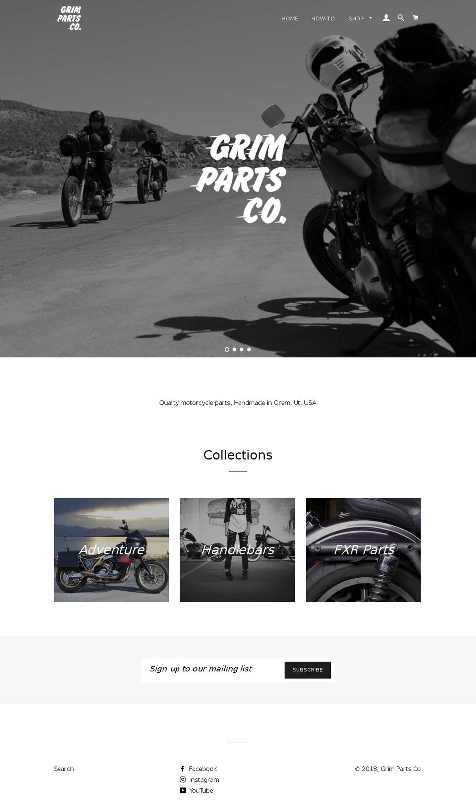 grimpartsco.com — Shopify storefront screenshot