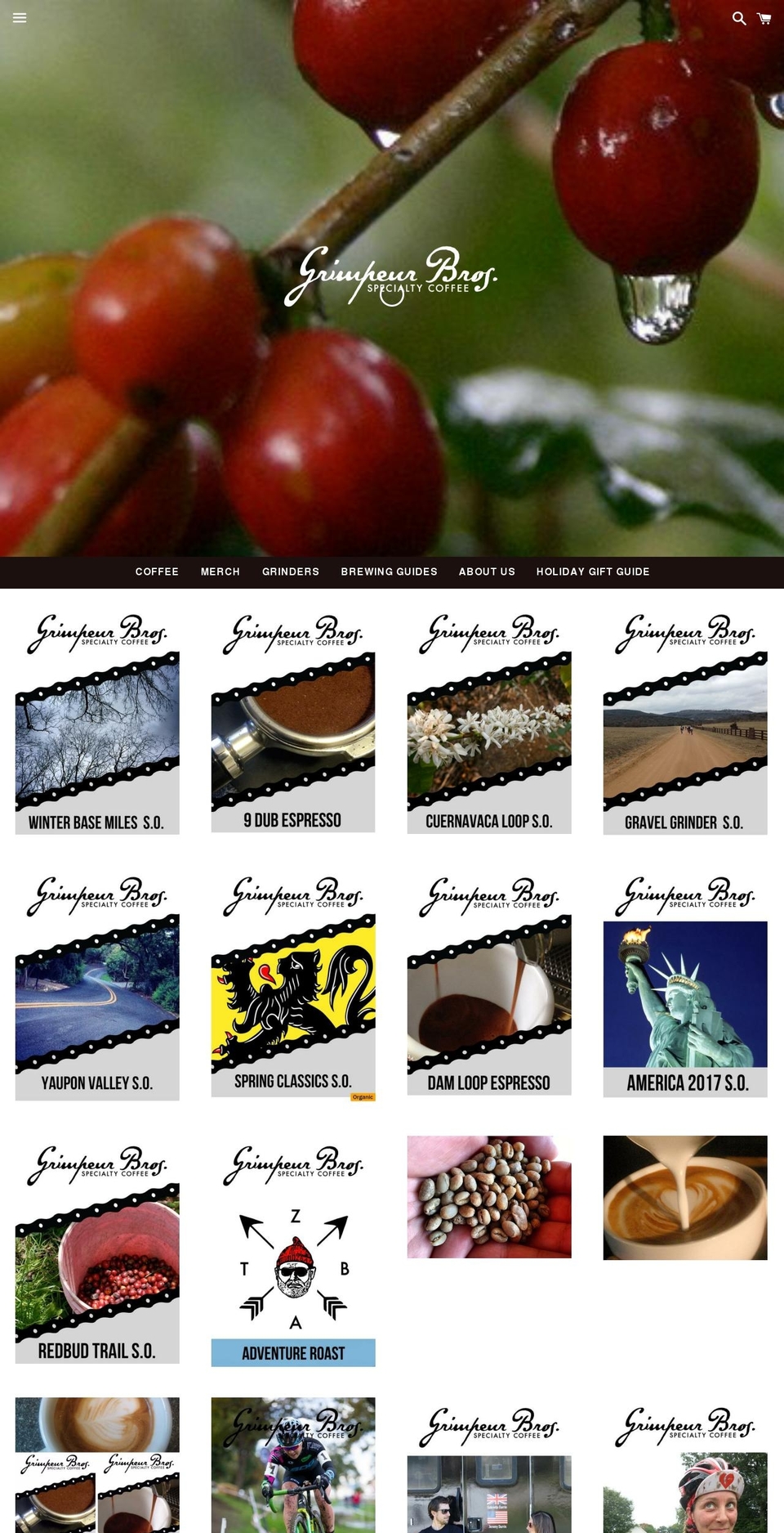 grimpeurbros.com shopify website screenshot