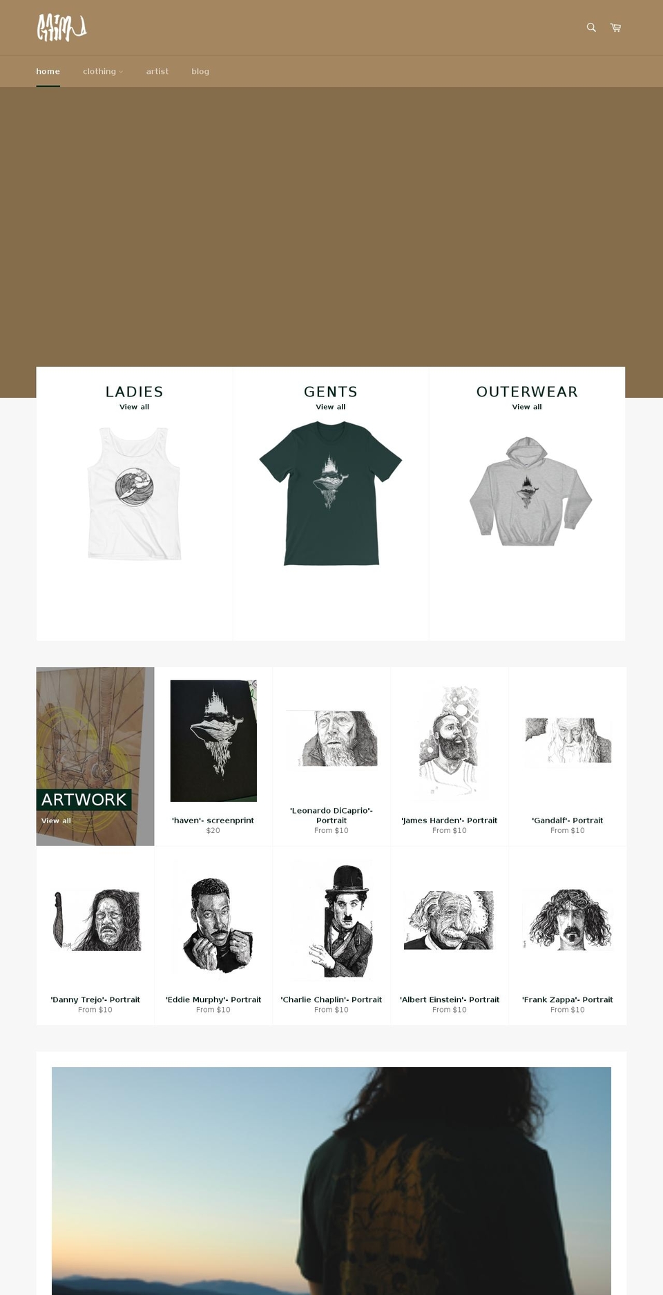 grimpropaganda.com — Shopify storefront screenshot