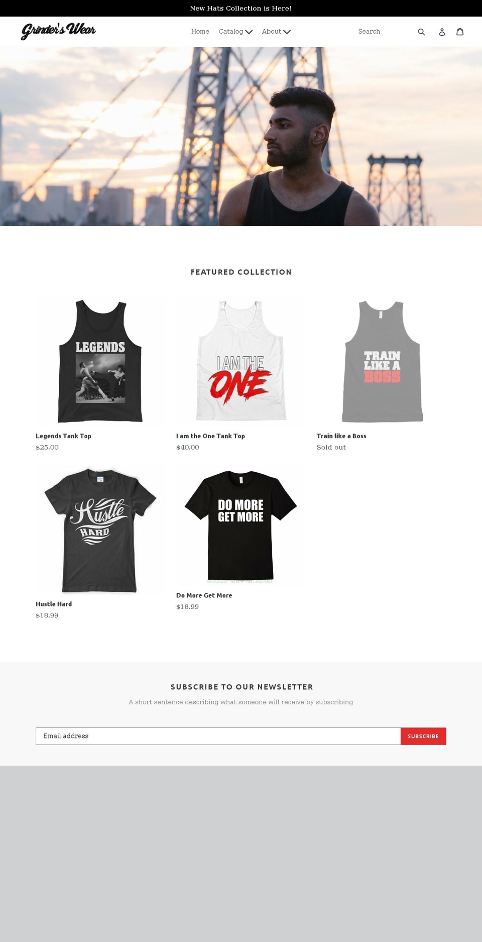 grinderswear.com shopify website screenshot