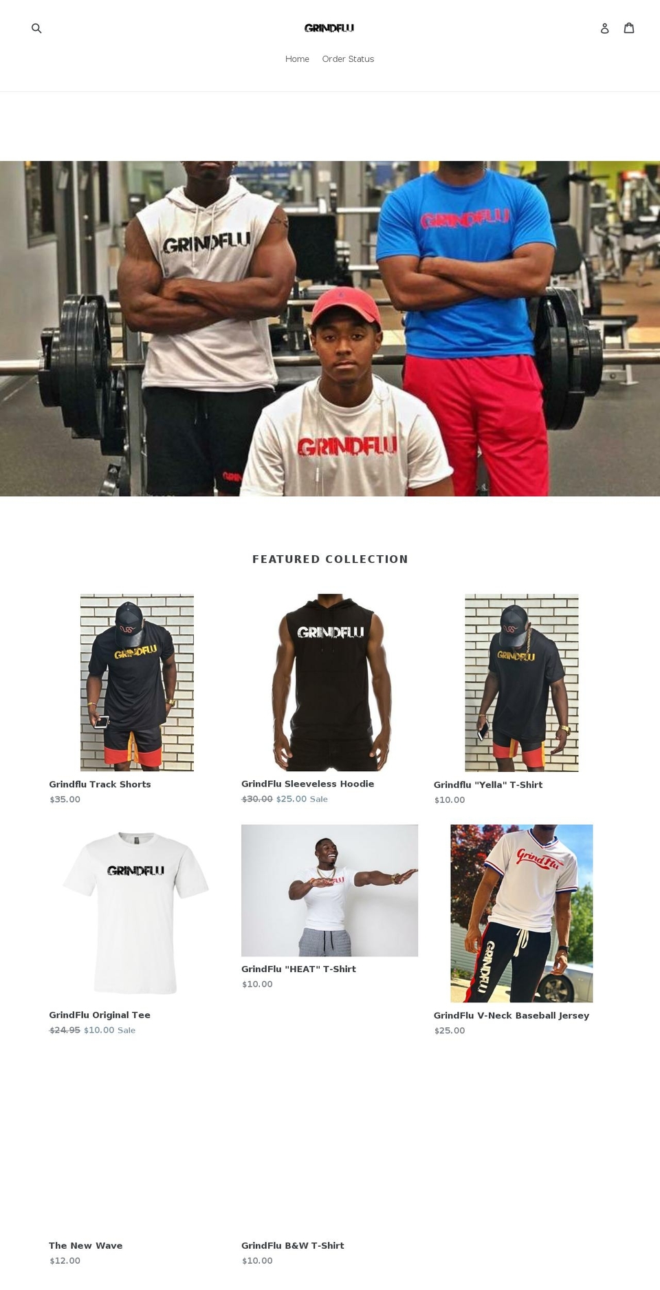 grindflu.com — Shopify storefront screenshot