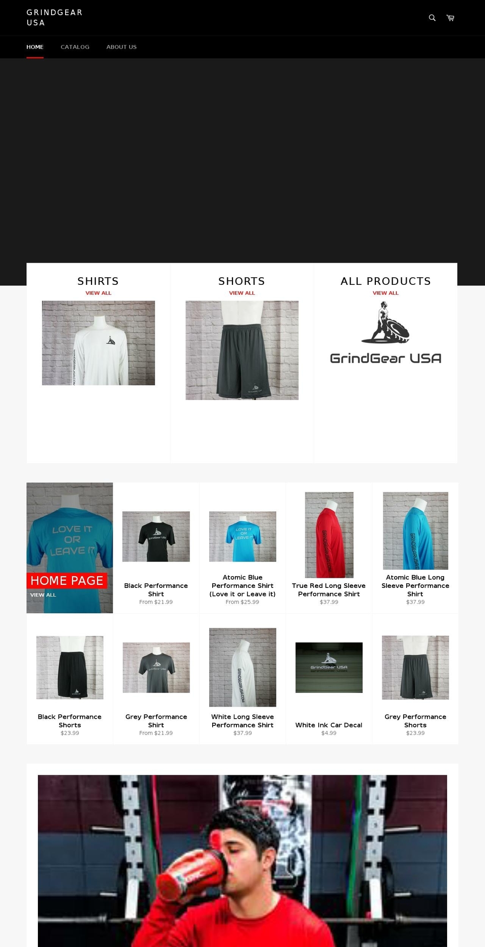 grindgearusa.com — Shopify storefront screenshot