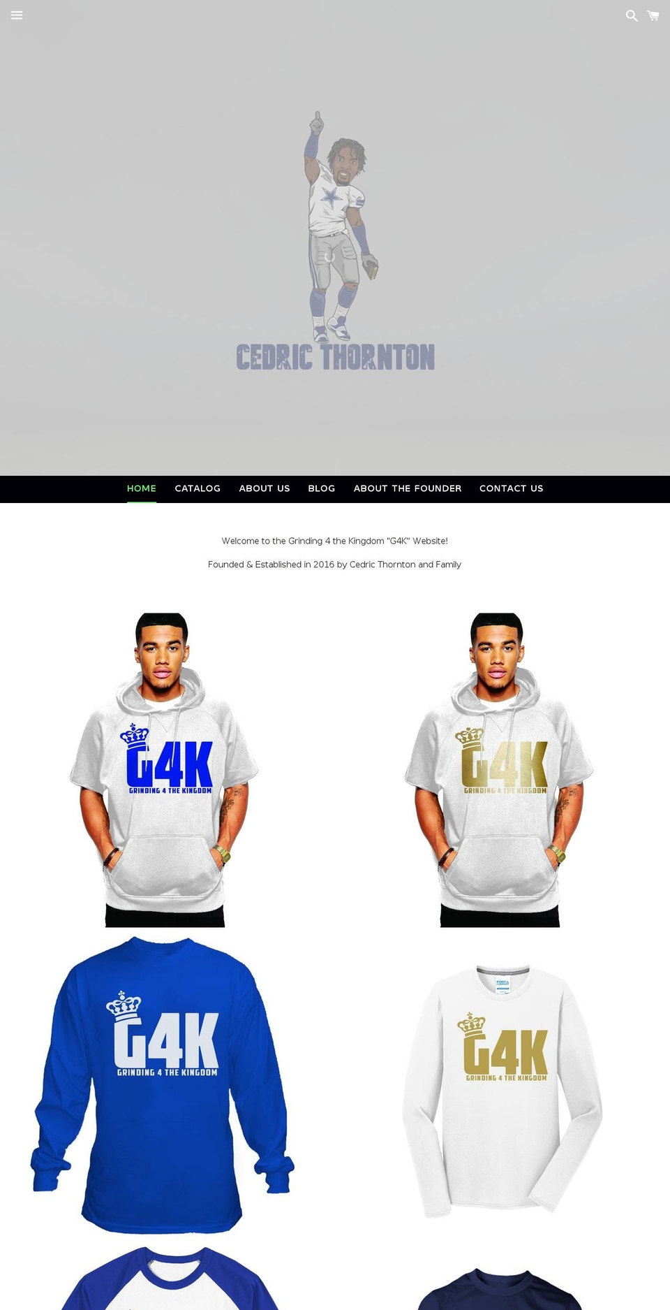 grindingforthekingdom.com shopify website screenshot