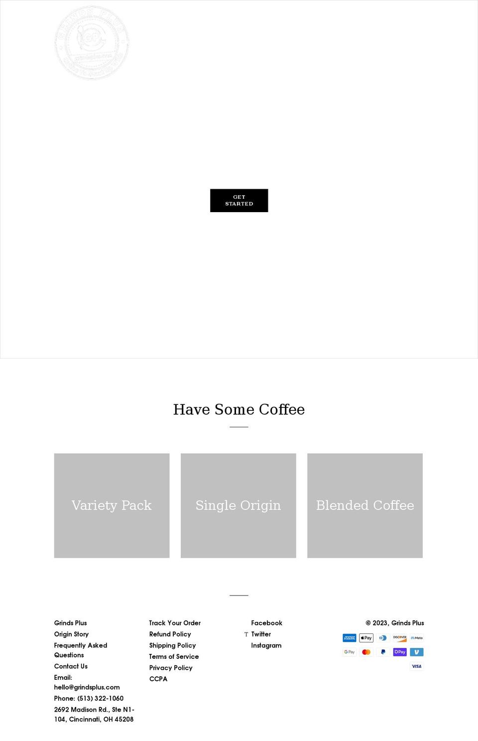 grindsplus.com shopify website screenshot
