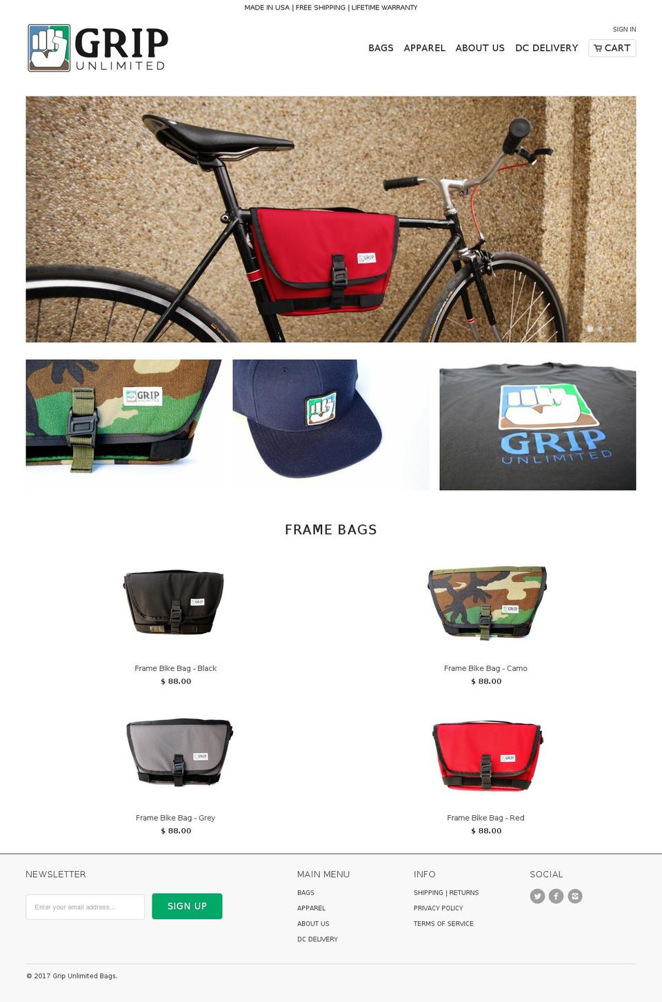 grip-unlimited.com shopify website screenshot