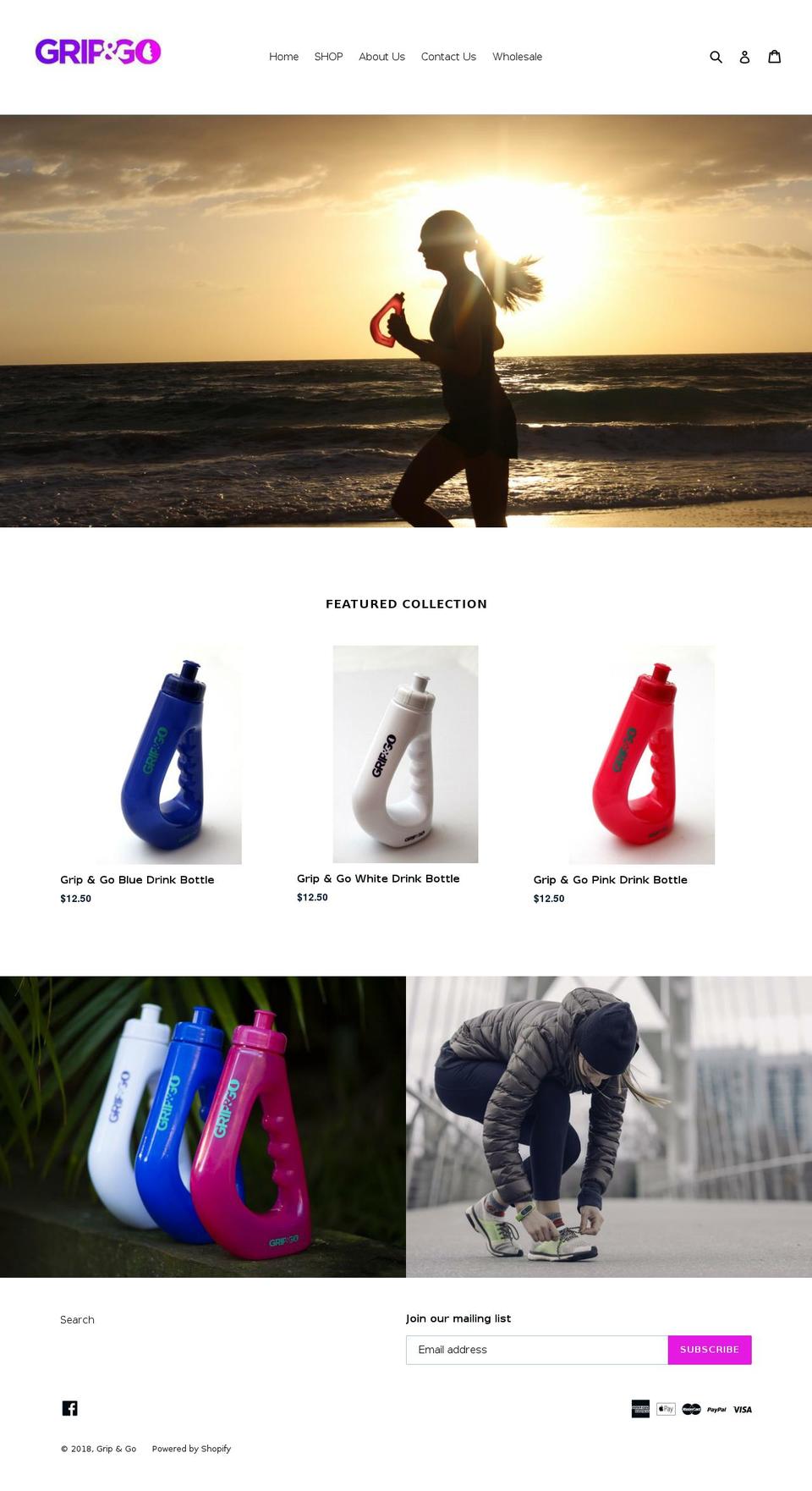 gripandgo.com.au shopify website screenshot