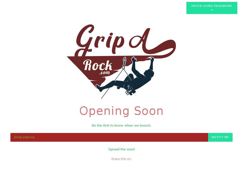 Hikez Shopify theme site example griparock.com