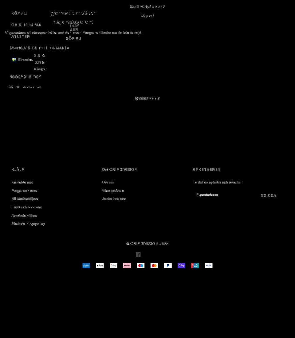 gripdivision.se shopify website screenshot