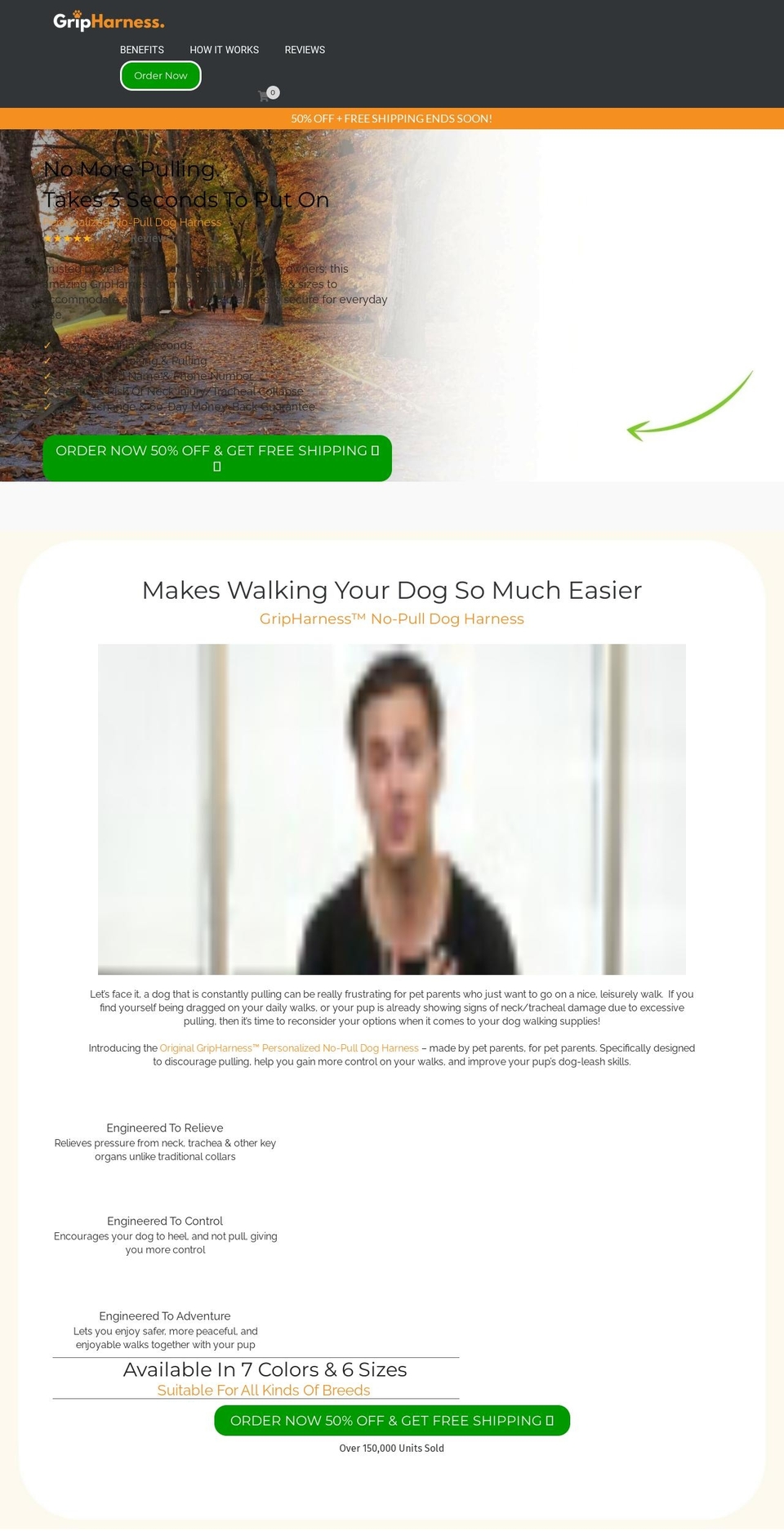 gripharness.com shopify website screenshot
