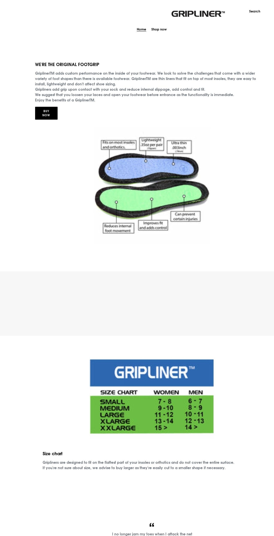 gripliner.com shopify website screenshot