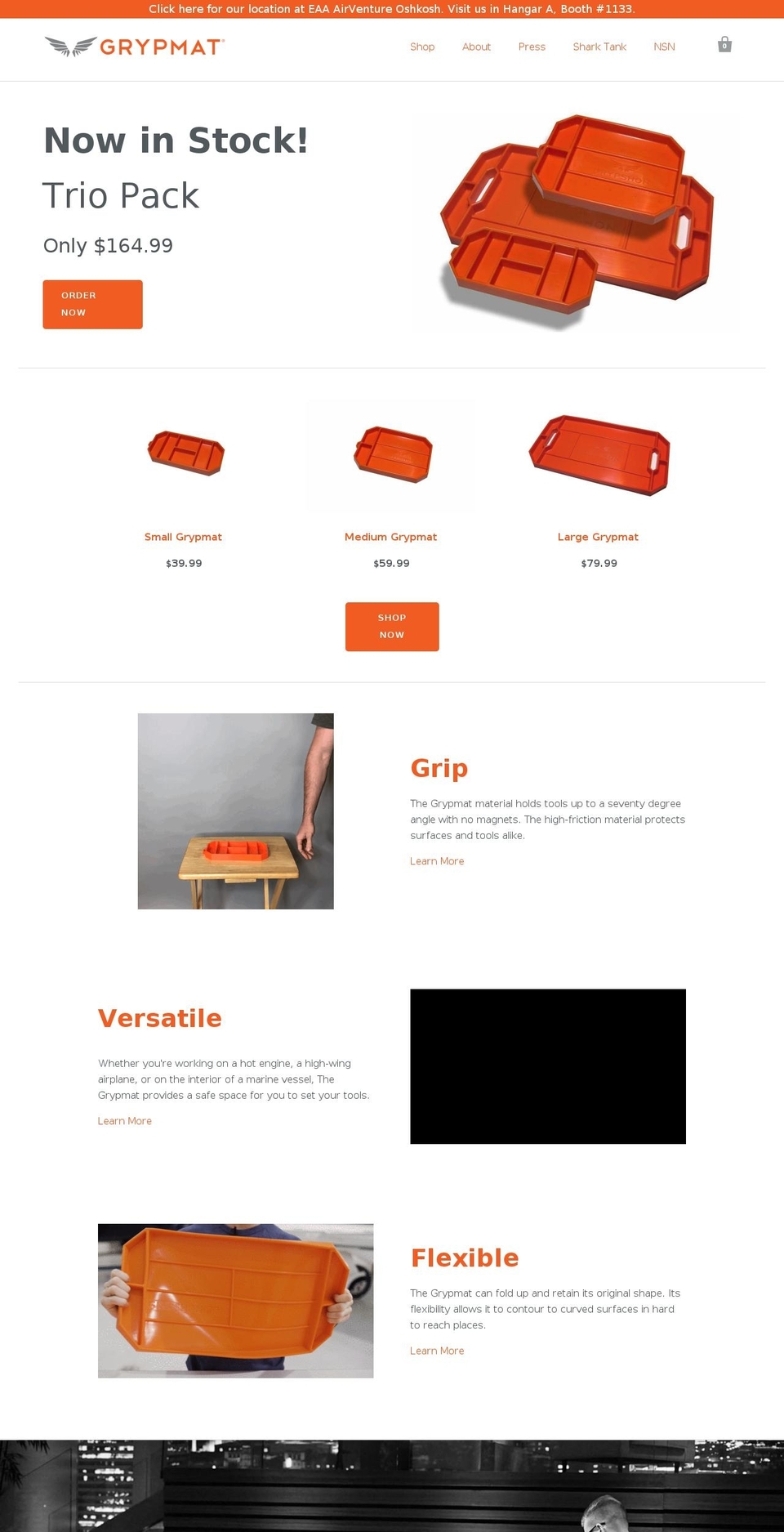 12-1 Image Hover Shopify theme site example gripmat.net