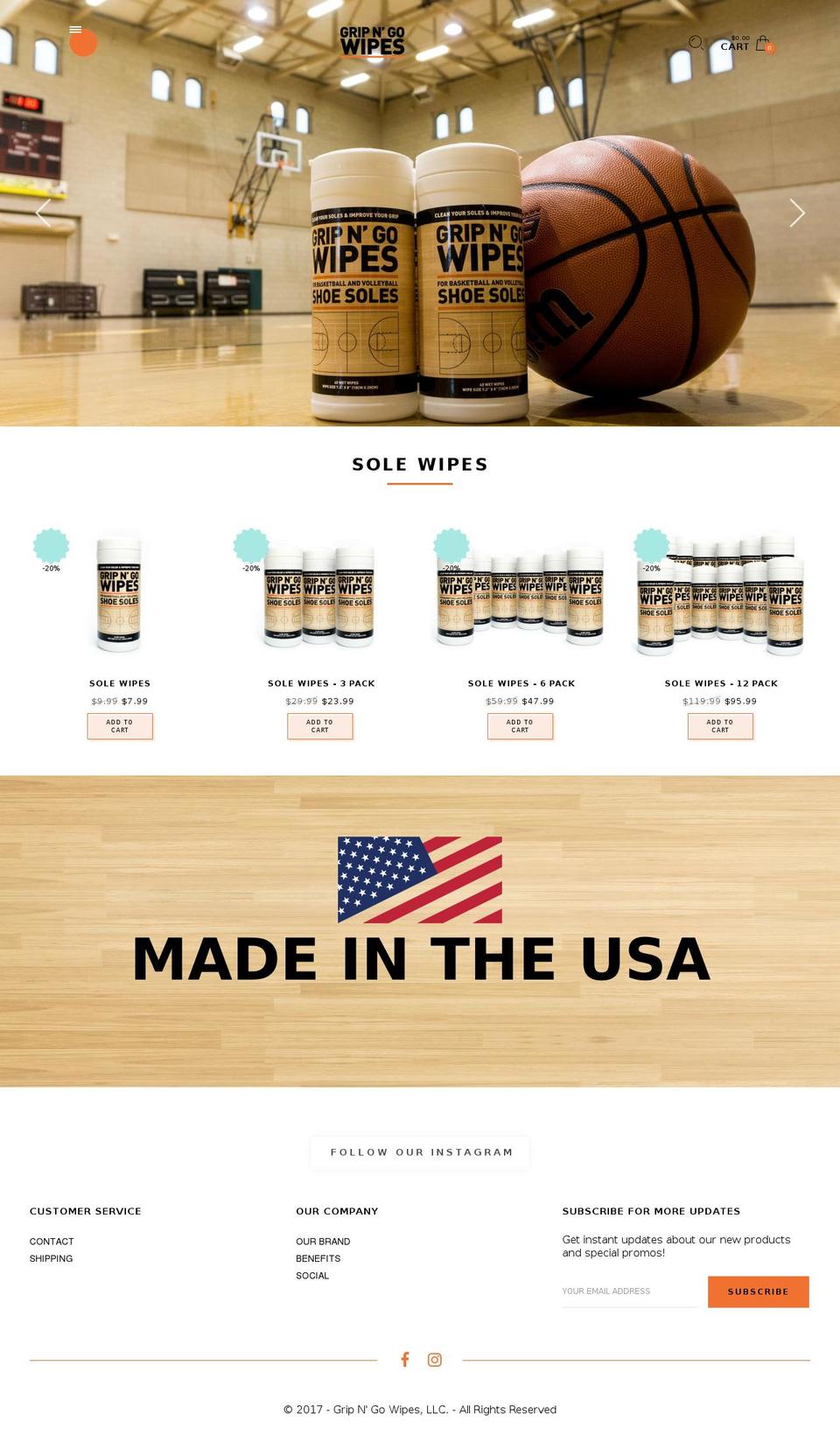 rt-eva2-v1-1 Shopify theme site example gripngowipes.com