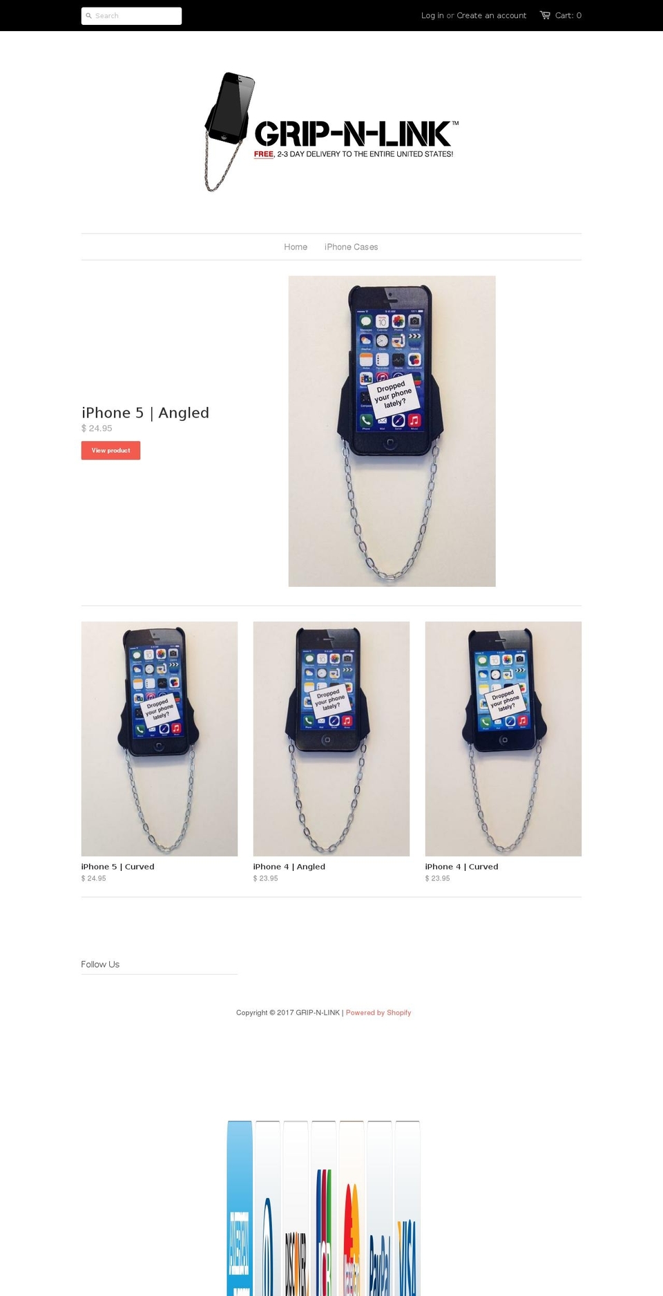 gripnlink.com shopify website screenshot