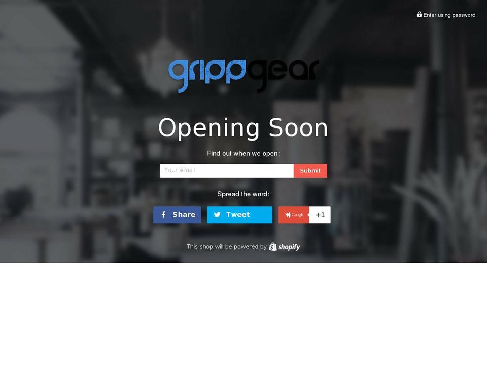 grippgear.com — Shopify storefront screenshot