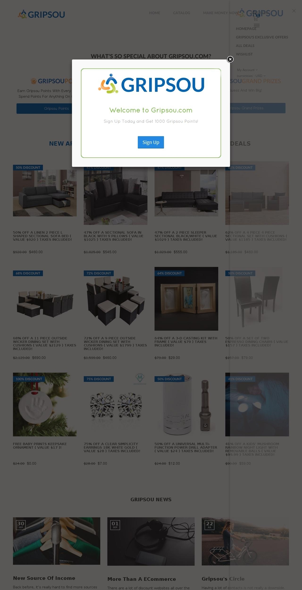 gripsou.com — Shopify storefront screenshot
