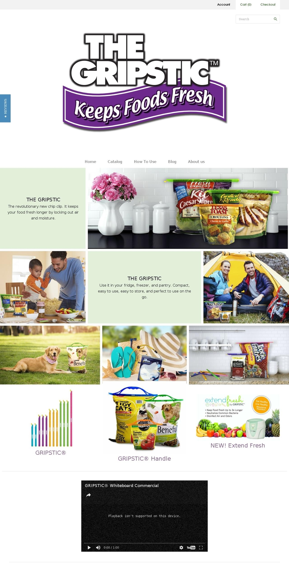 gripstic.com shopify website screenshot
