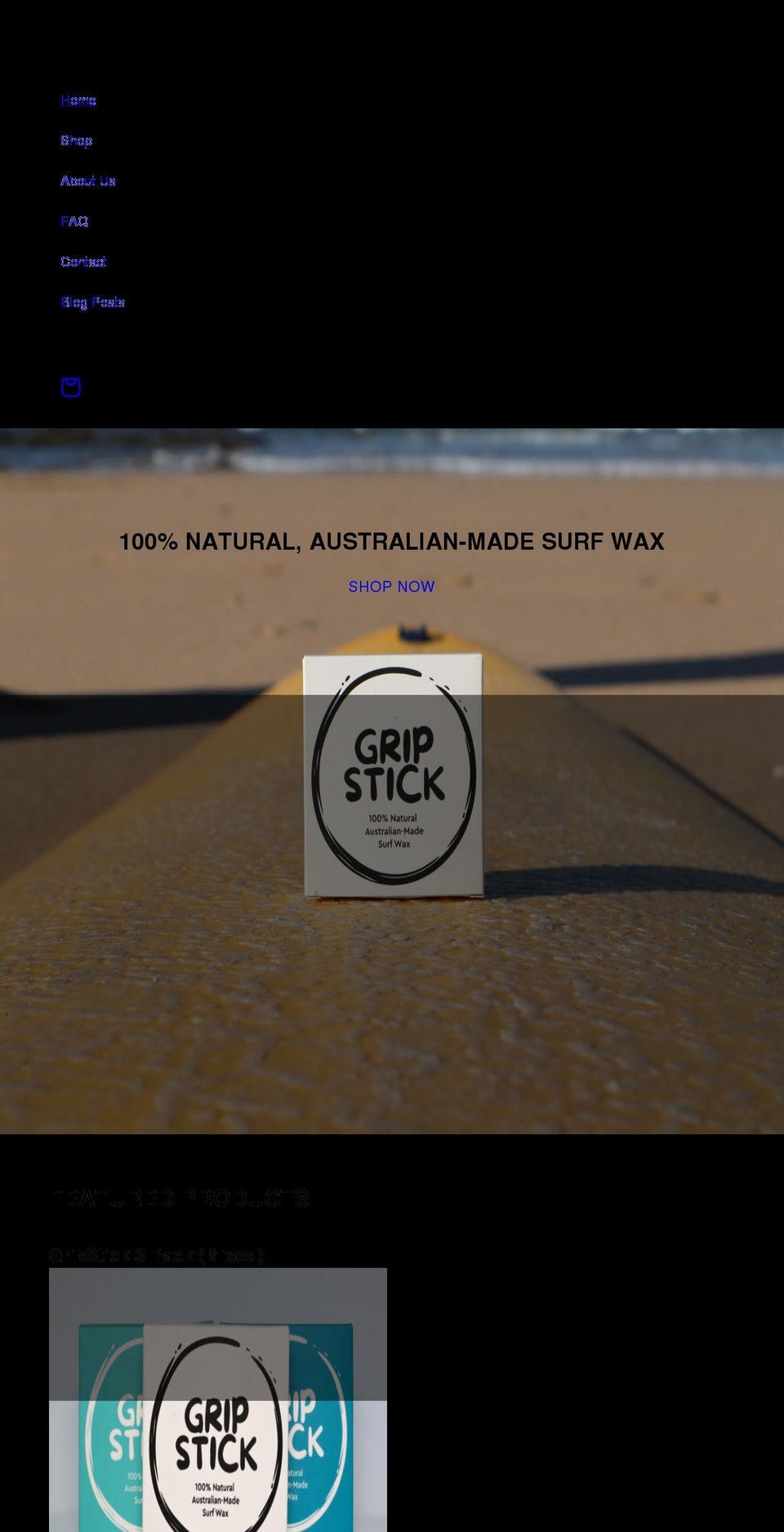 gripstick.com.au shopify website screenshot