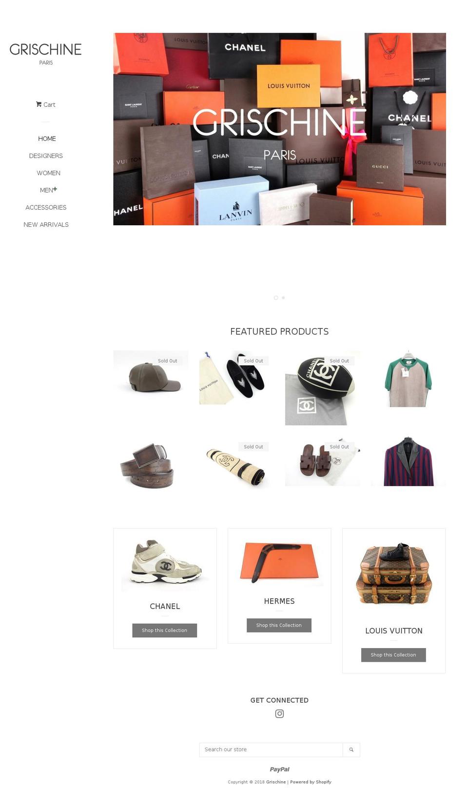 grischine.com — Shopify storefront screenshot