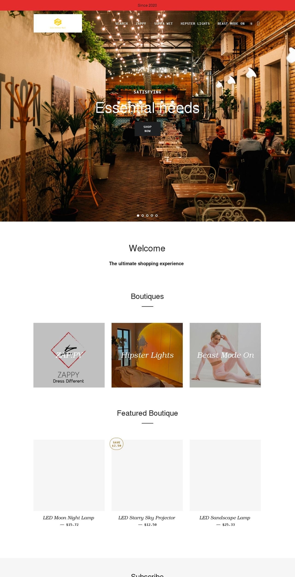 grisonlinemall.com shopify website screenshot