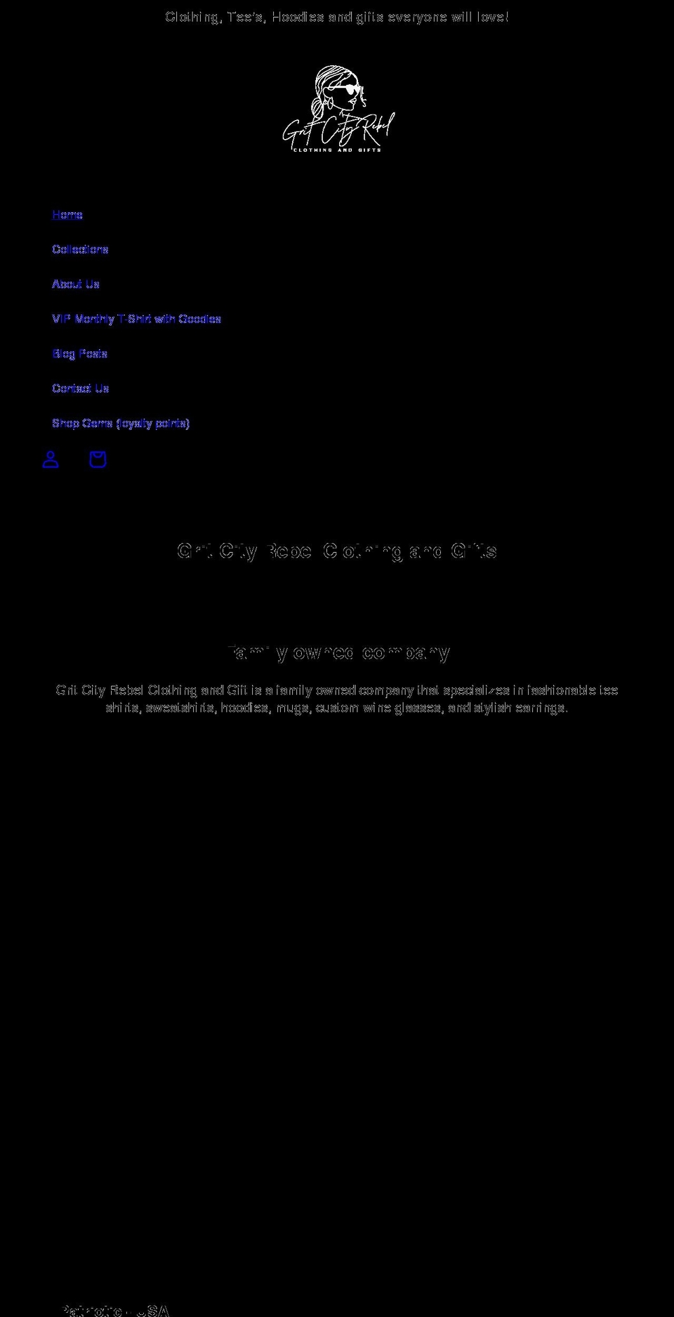 gritcityrebel.com shopify website screenshot