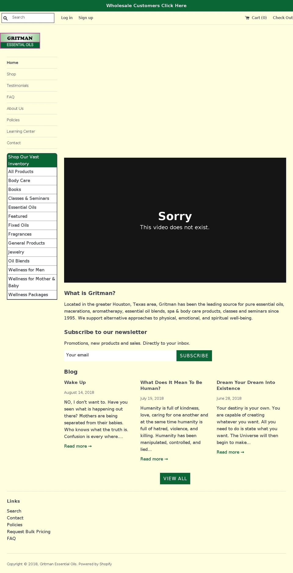 gritman.com shopify website screenshot