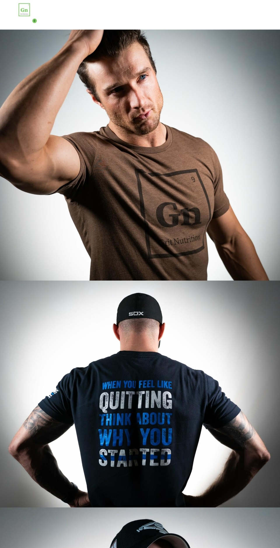 gritnutrition.com shopify website screenshot
