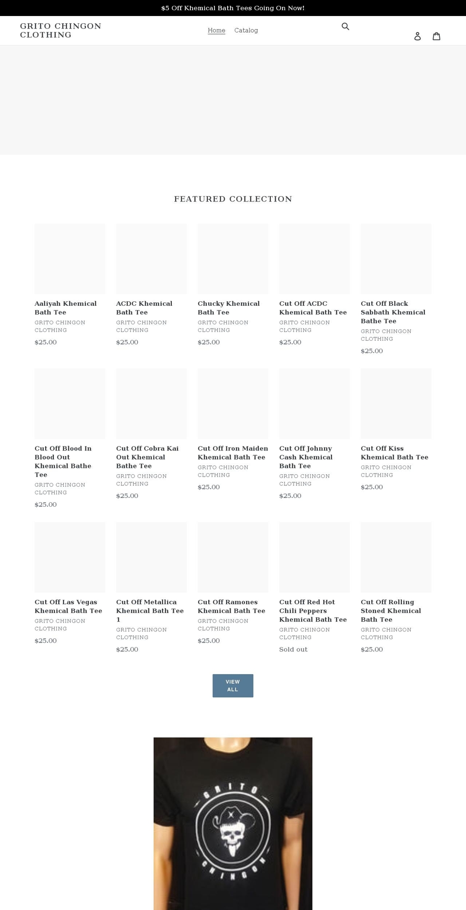 gritochingon.com shopify website screenshot