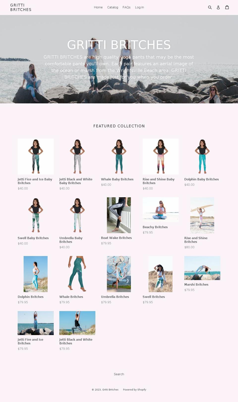 grittibritches.com — Shopify storefront screenshot