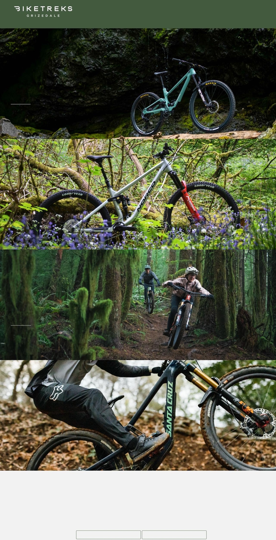 grizedale-bikes.co.uk shopify website screenshot